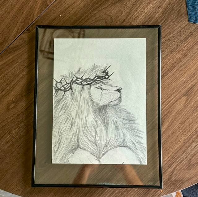 Lion with Crown of Thorns